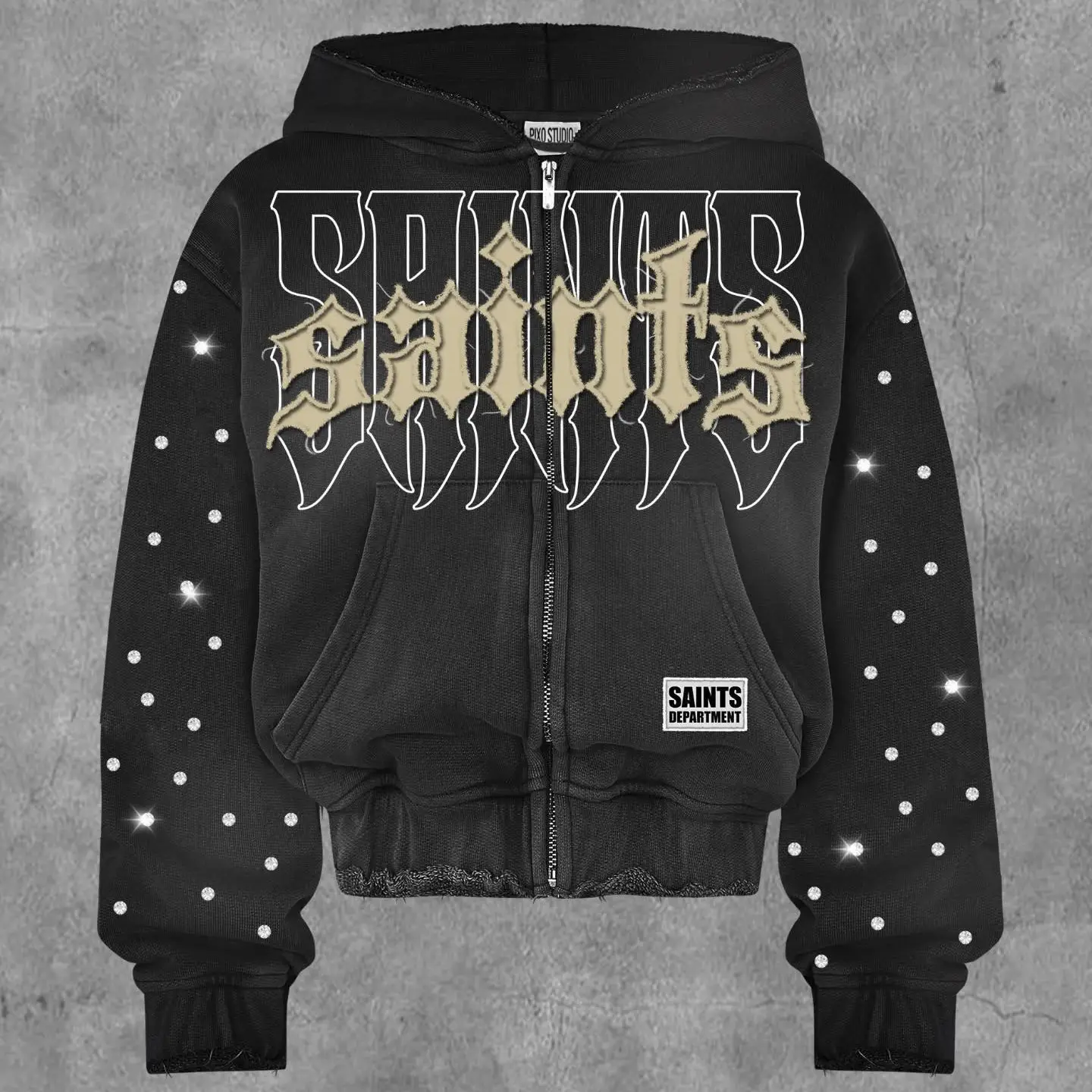 先着　完売品treat ürself logo rhinestone sweat 先着 完売品treat ürself logo rhinestone sweat 先着 完売品