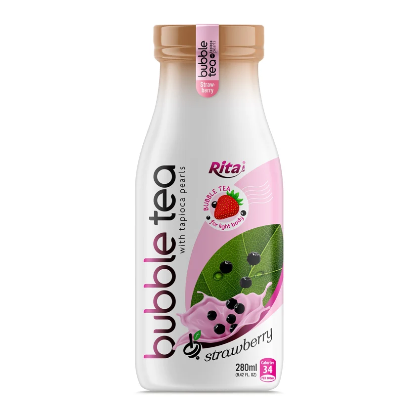 Kenya 2本 mukii Vita Bubbleビタバブル 10000 Rita Beverage - Enjoy Chia Cherry & Hibiscus Bubble Tea