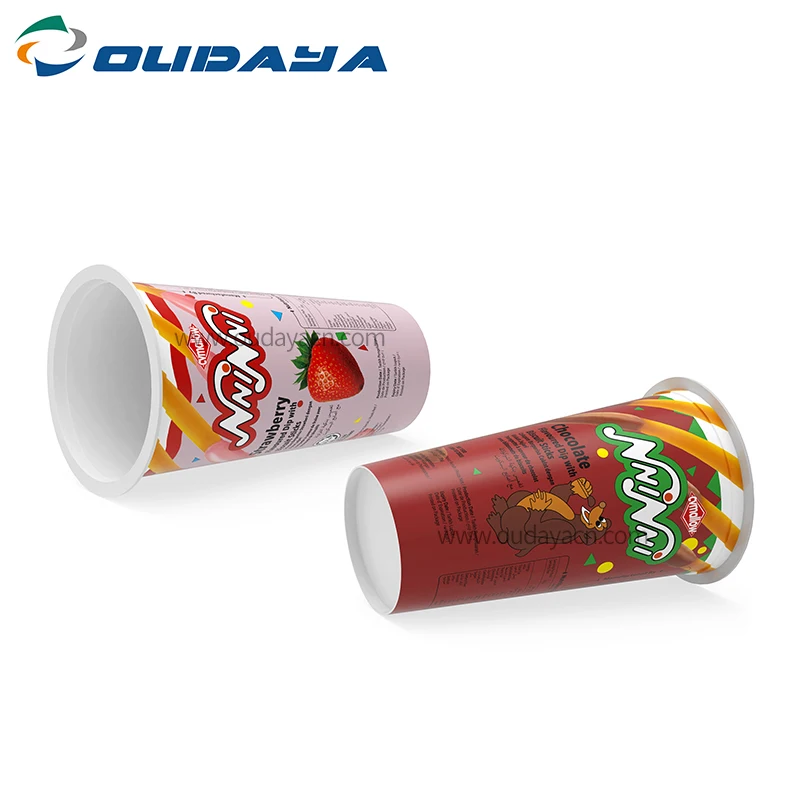 220ml 35g  Custom PP Empty Plastic Jam Cup for Chocolate Packaging Biscuit Dip Cup Packaging