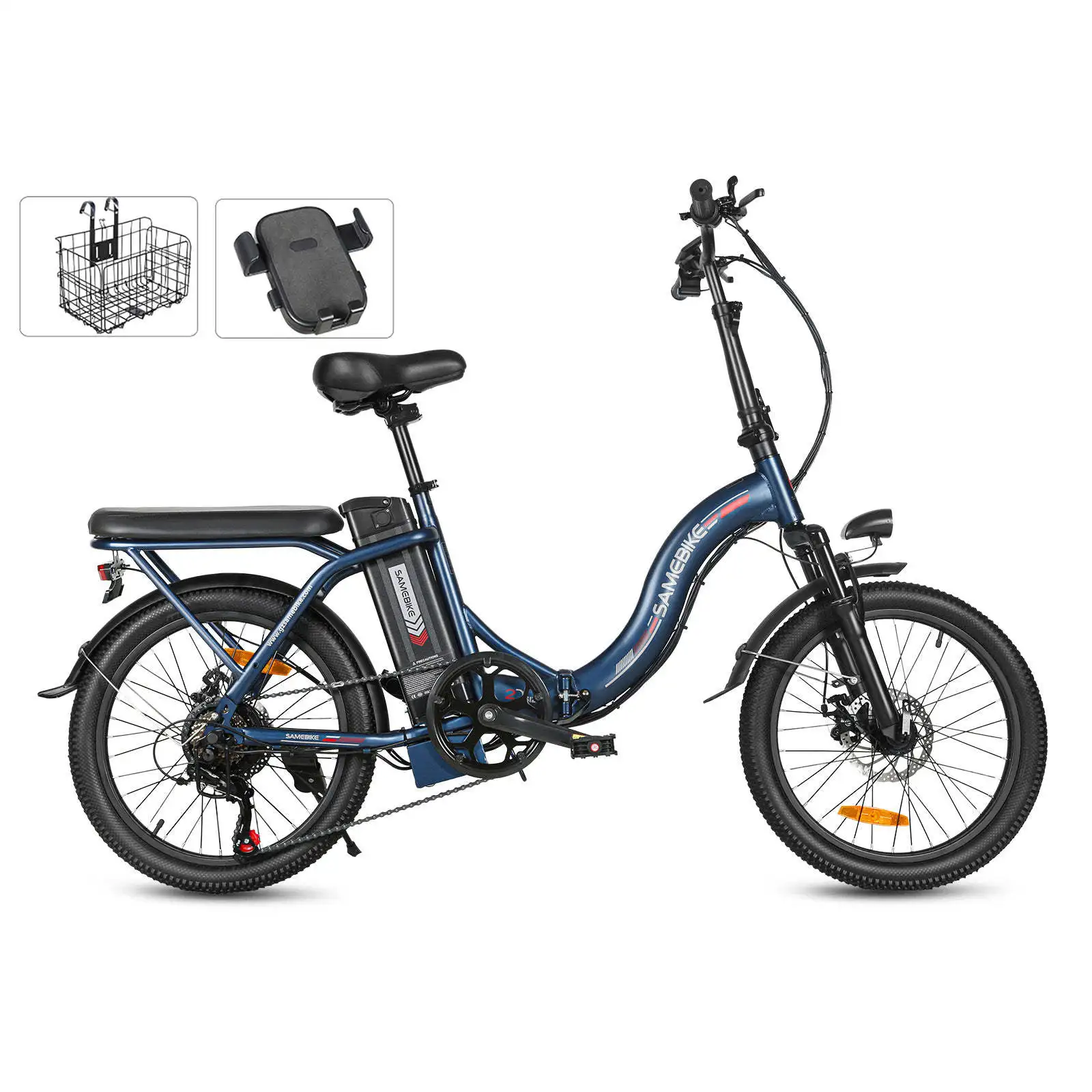 CY20 Tragbares elektrisches Citybike für Pendler mit Hinterradnabenmotor, 15-Ah-Bleiakku, einem Gang und 50 km Reichweite pro Ladung.