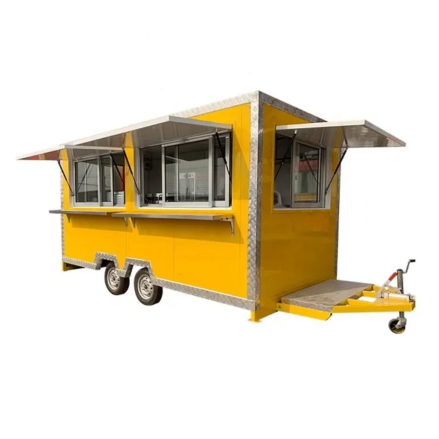 Wholesale Price Mobile Food Trucks For Sale Austria Used Fast Food Truck Trailer Food Cart for sale