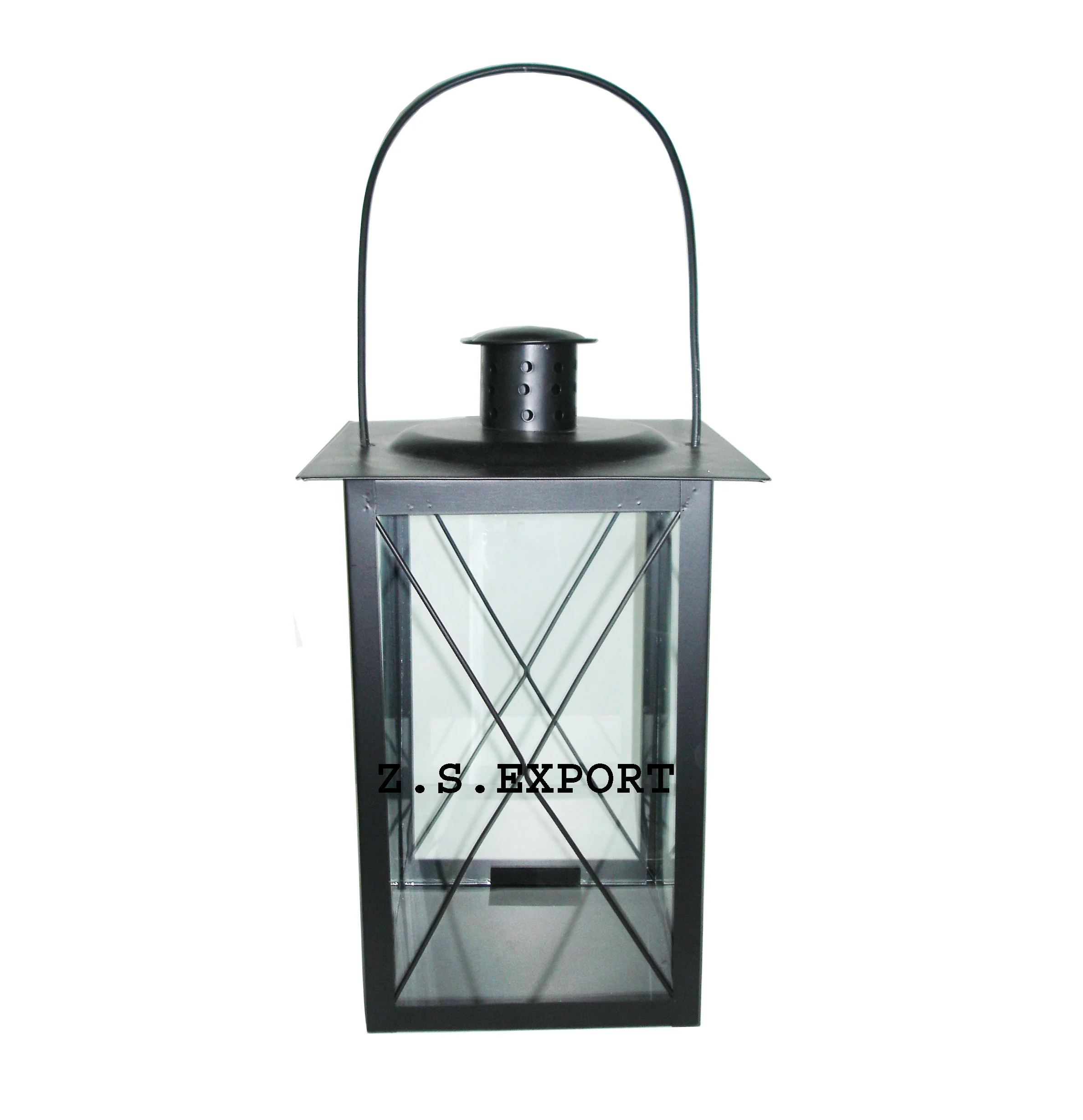 Big Metal Handle Lanterns Outdoor And Indoor Decorative Metal Lantern
