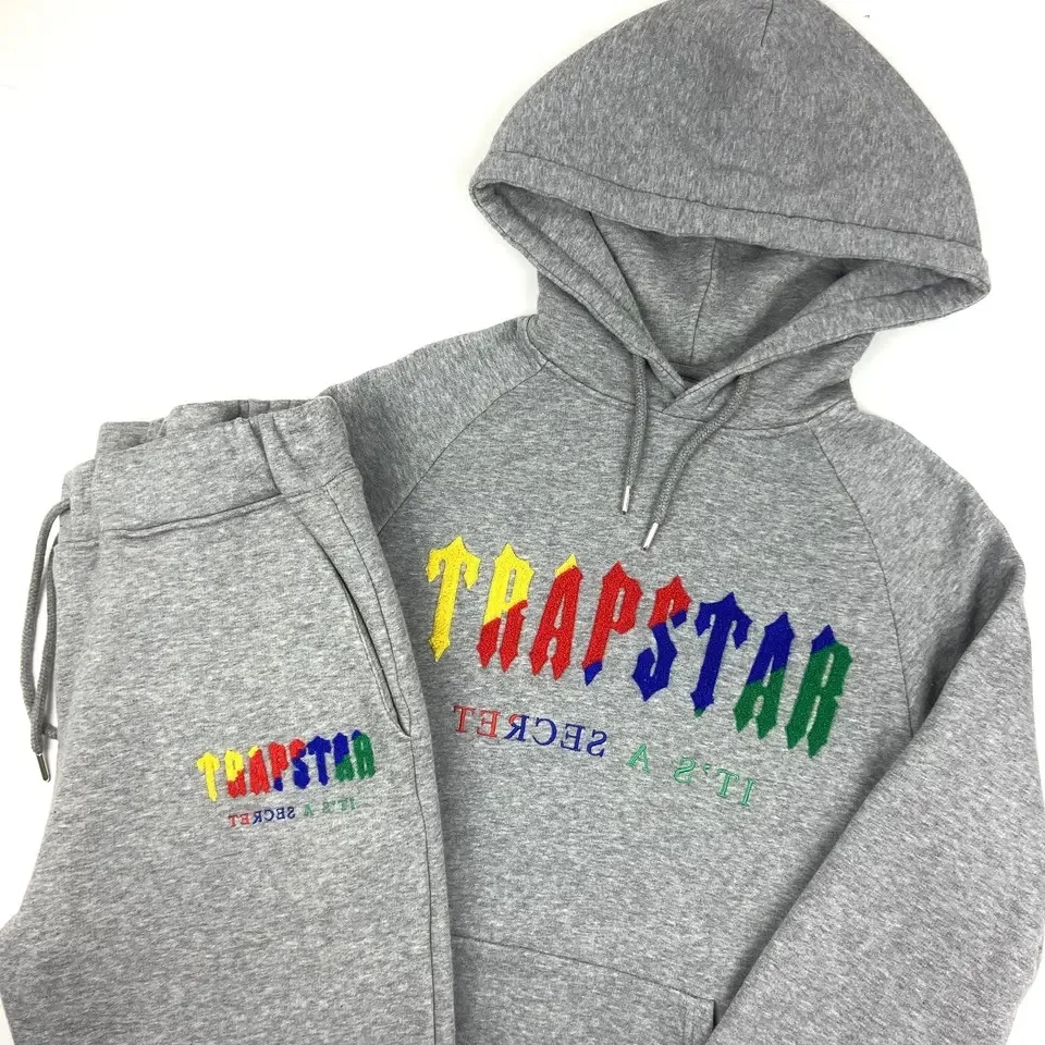 No Moq Wholesale Blank Logo Custom Sports Trapstar Tracksuit For Men/ Printed,Embroidery