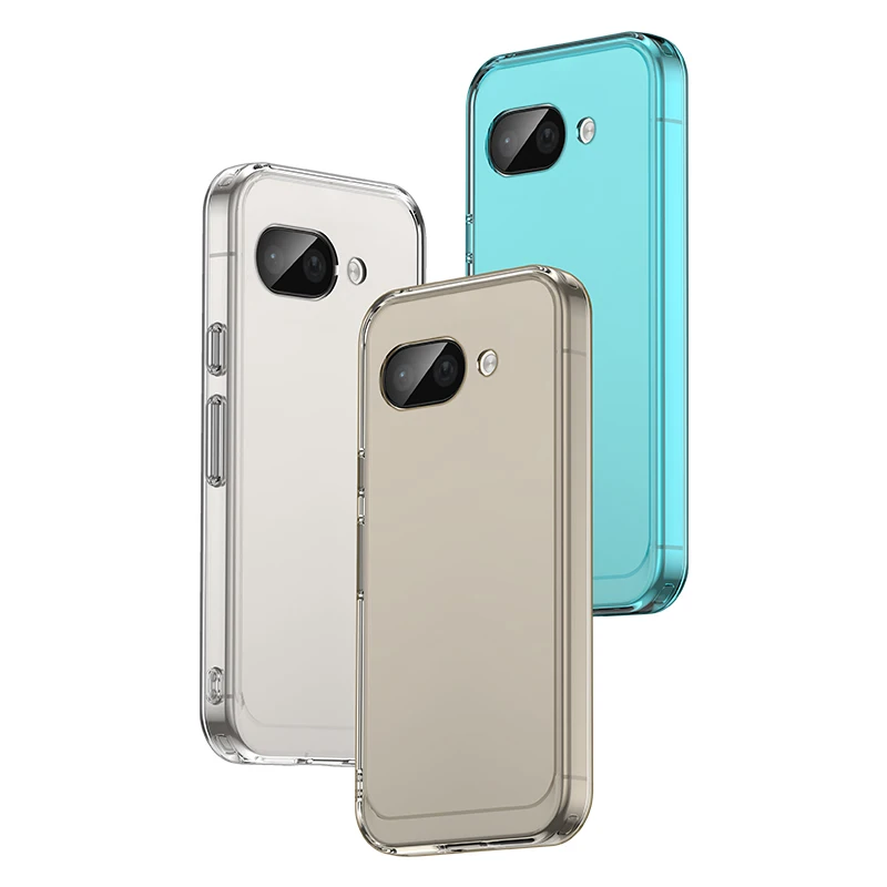 Full Protection Flexible Press Button Soft Mobile Phone Cover  TPU Shockproof Cell Phone Case for Google Pixel 9 8 7 6 Pro 5G