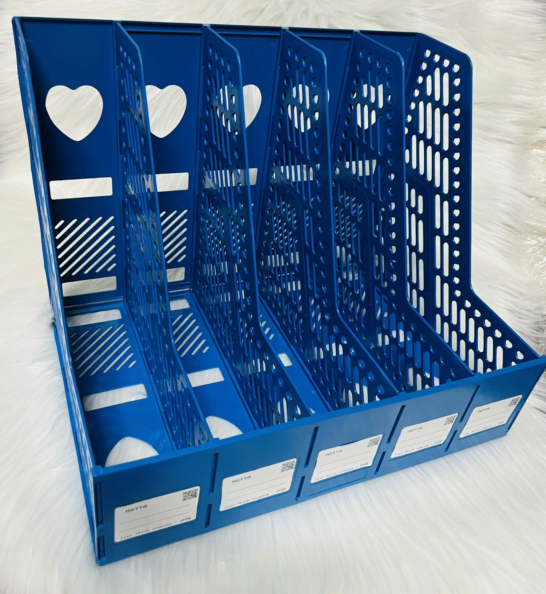 School & Office Stationary Sturdy Durable Grey And Blue Colors L Shape