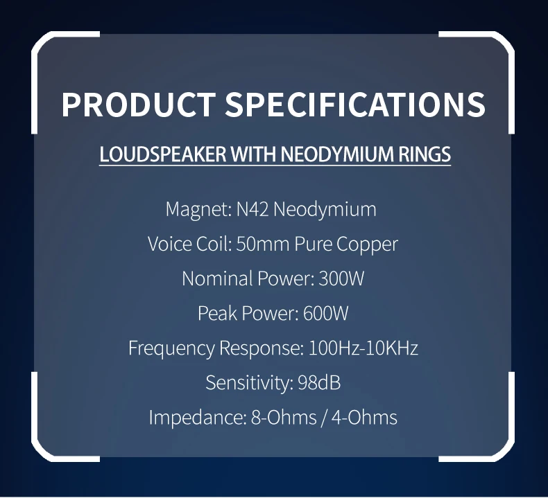 6.5 Midrange Car Speakers Rms 150w Auto Trumpet Class D Subwoofer Plate