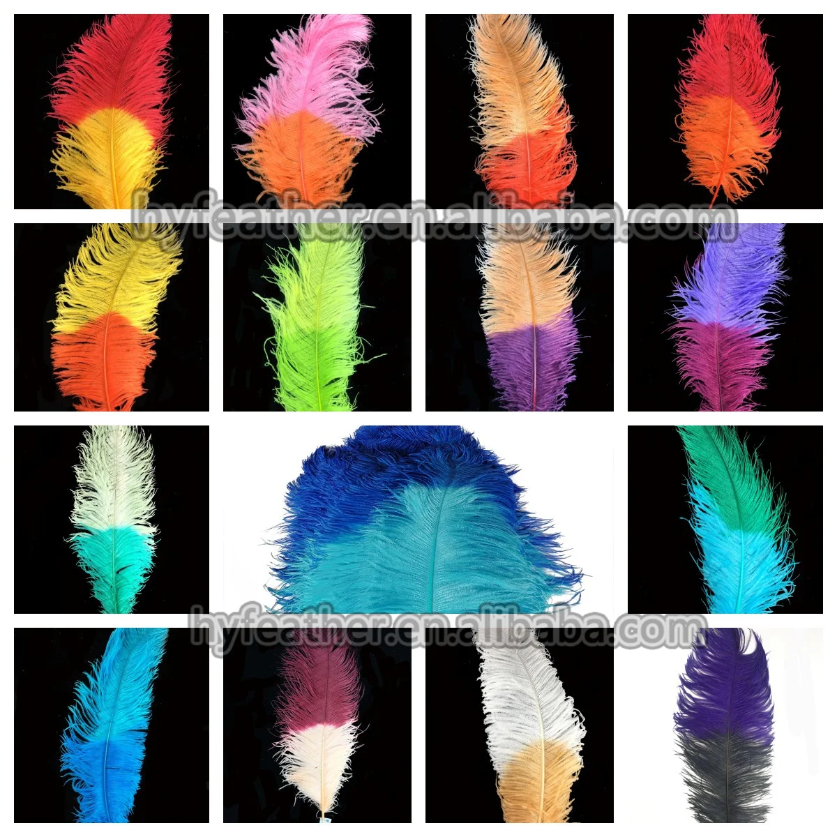 Festival Ostrich Feather Best Quality Dyed White Decorative Ostrich ...