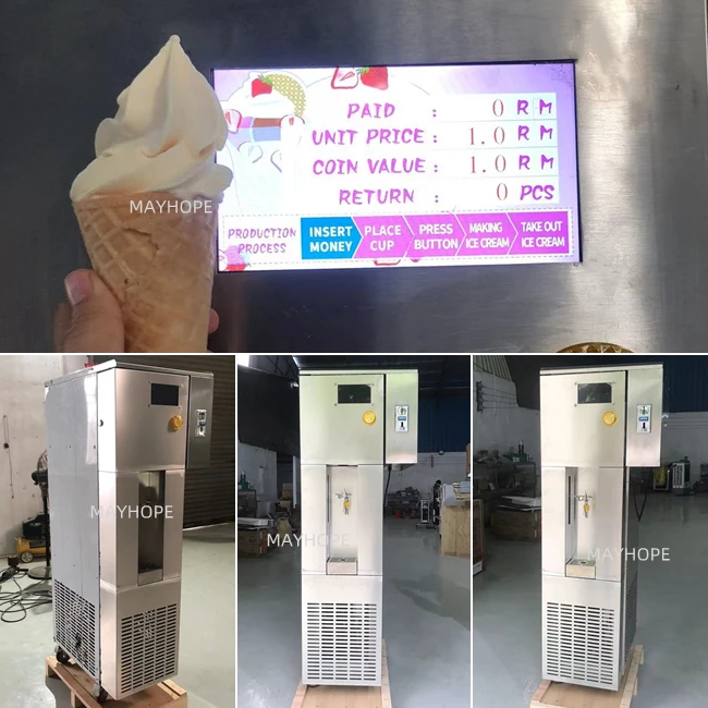 Mayhope Ice Cream Vending Machine With Coin Or Bill Accepter Buy Ice Cream Vending Machine