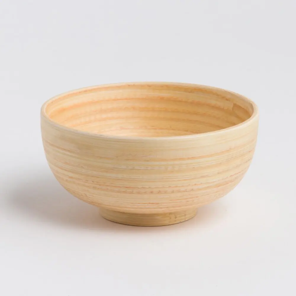 Natural Eco Friendly Biodegradabele Food Fruit Rice Salad Bamboo Bowls