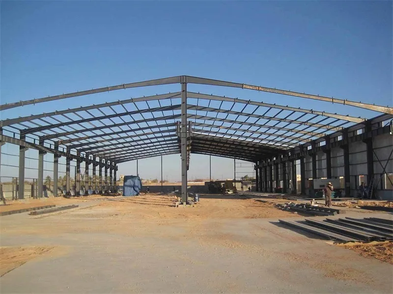 Tanzania Project Prefab Steel Structure Buildings, Heavy Steel Frame Structure Warehouse / Workshop