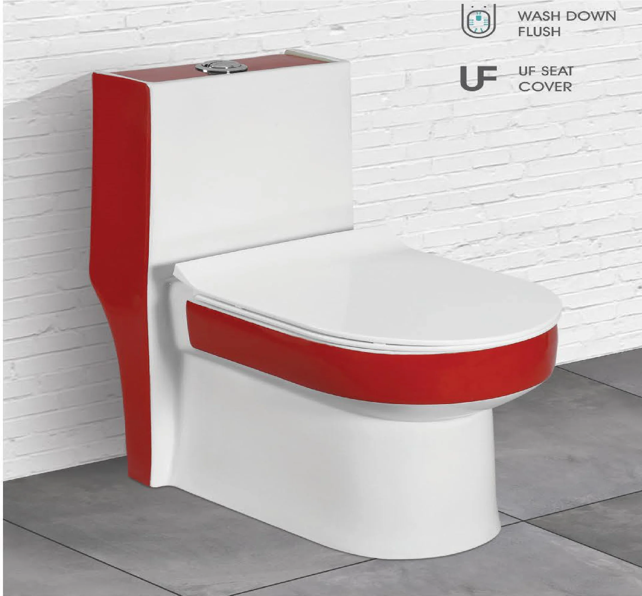 Modern Luxury Colour Trap/p Trap Indoor Bathroom Porcelain Commode Wc ...