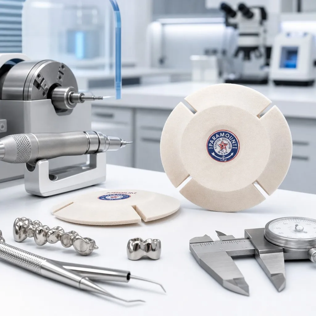 100% Wool Split Lap Buffing Wheel in Dental and Jewelry Precision Lab
