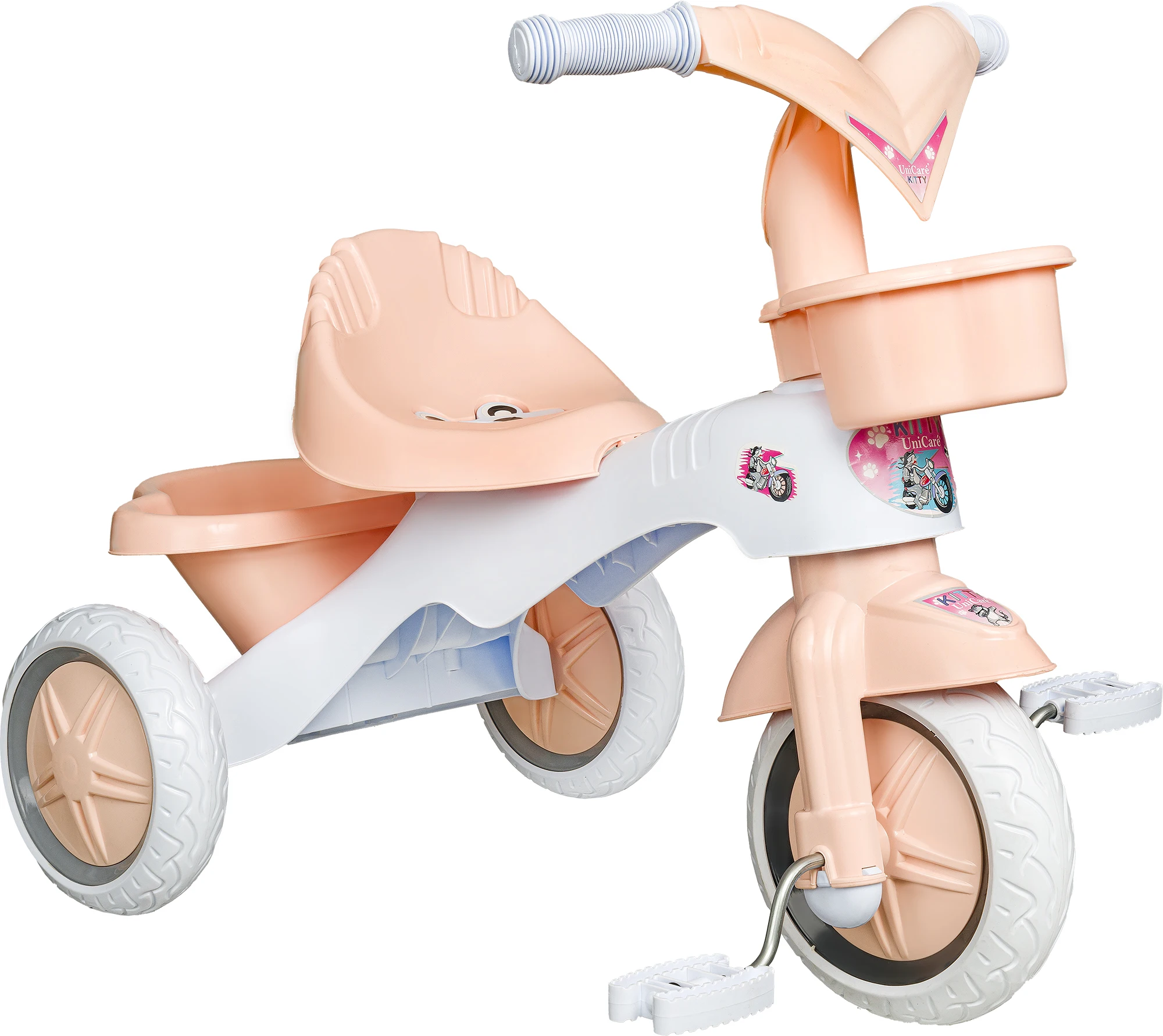 New Plastic Tricycle for Kids Baby 2-5 Years Child Tricycle Kids Bike Soft  Wheels Child Tricycle Slient Wheel Funny Time Toys