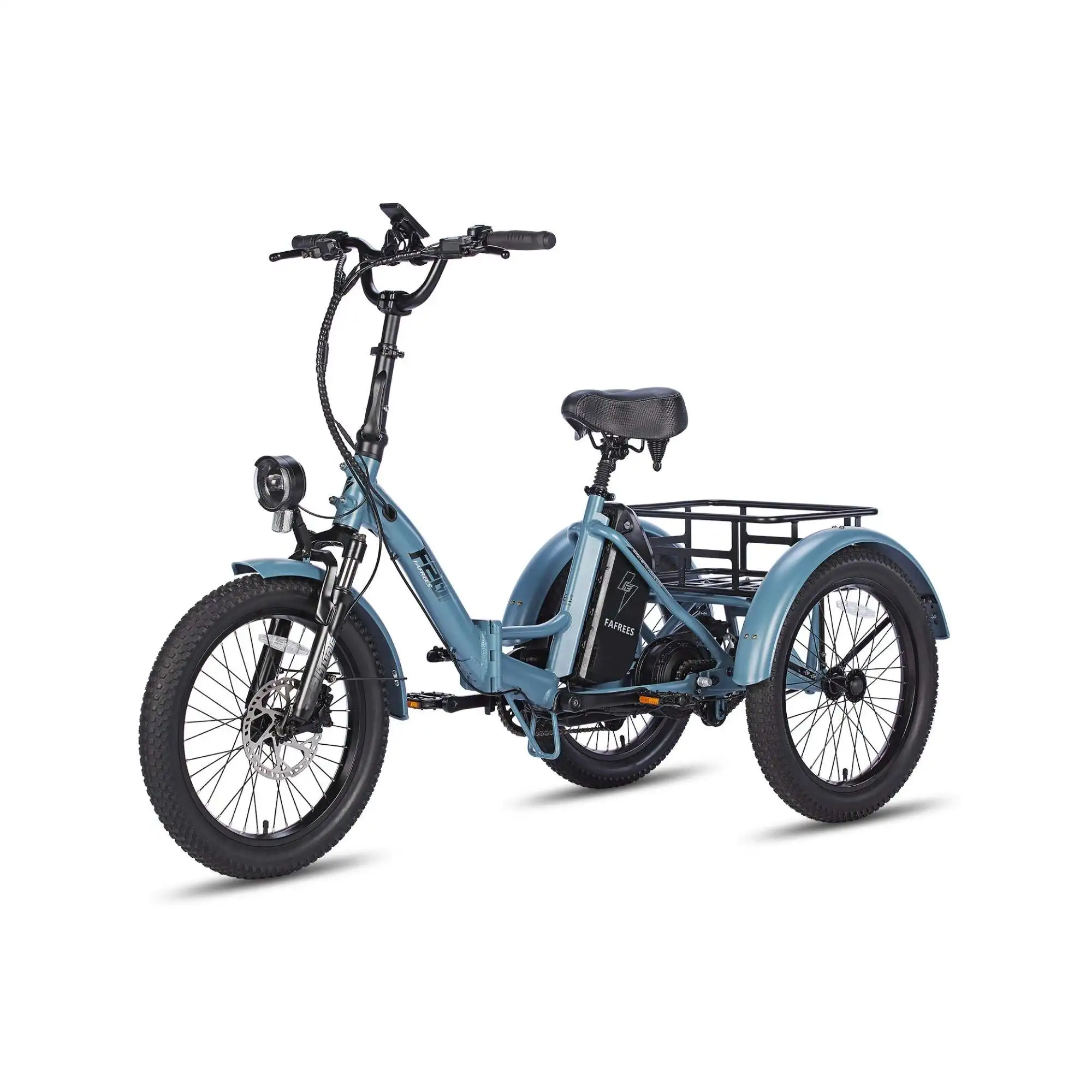 FAFREES F20 Mate 500W Motor Heavy Duty Ebike Electric Cargo Trike 180kg Capacity 110KM Range, Folding Design EU