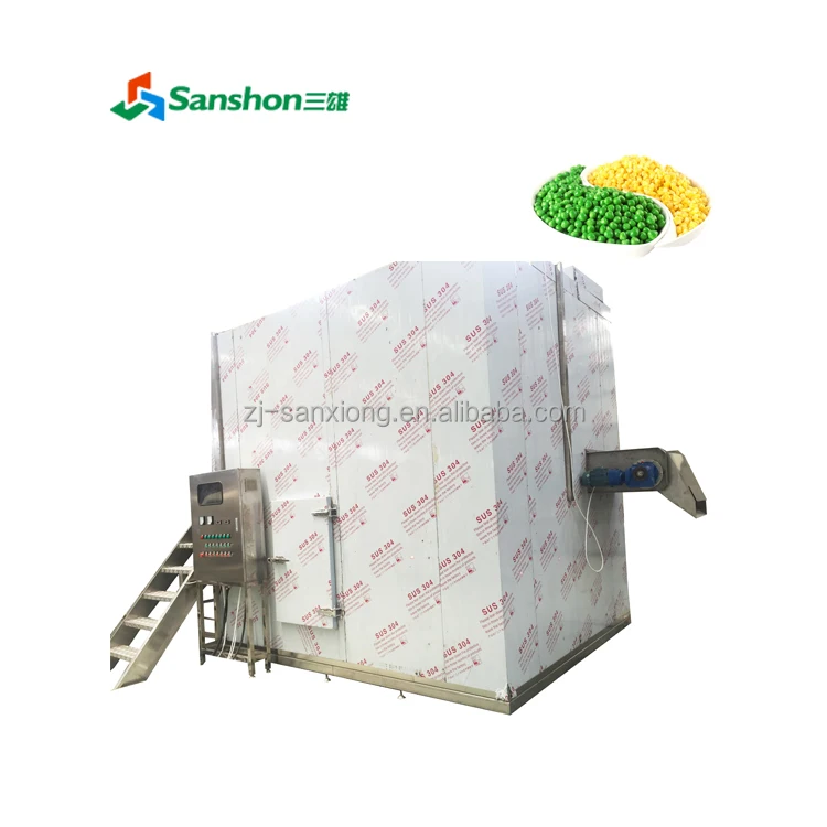 China Quick Fast Freeze Freezing Machine for Beans Peas