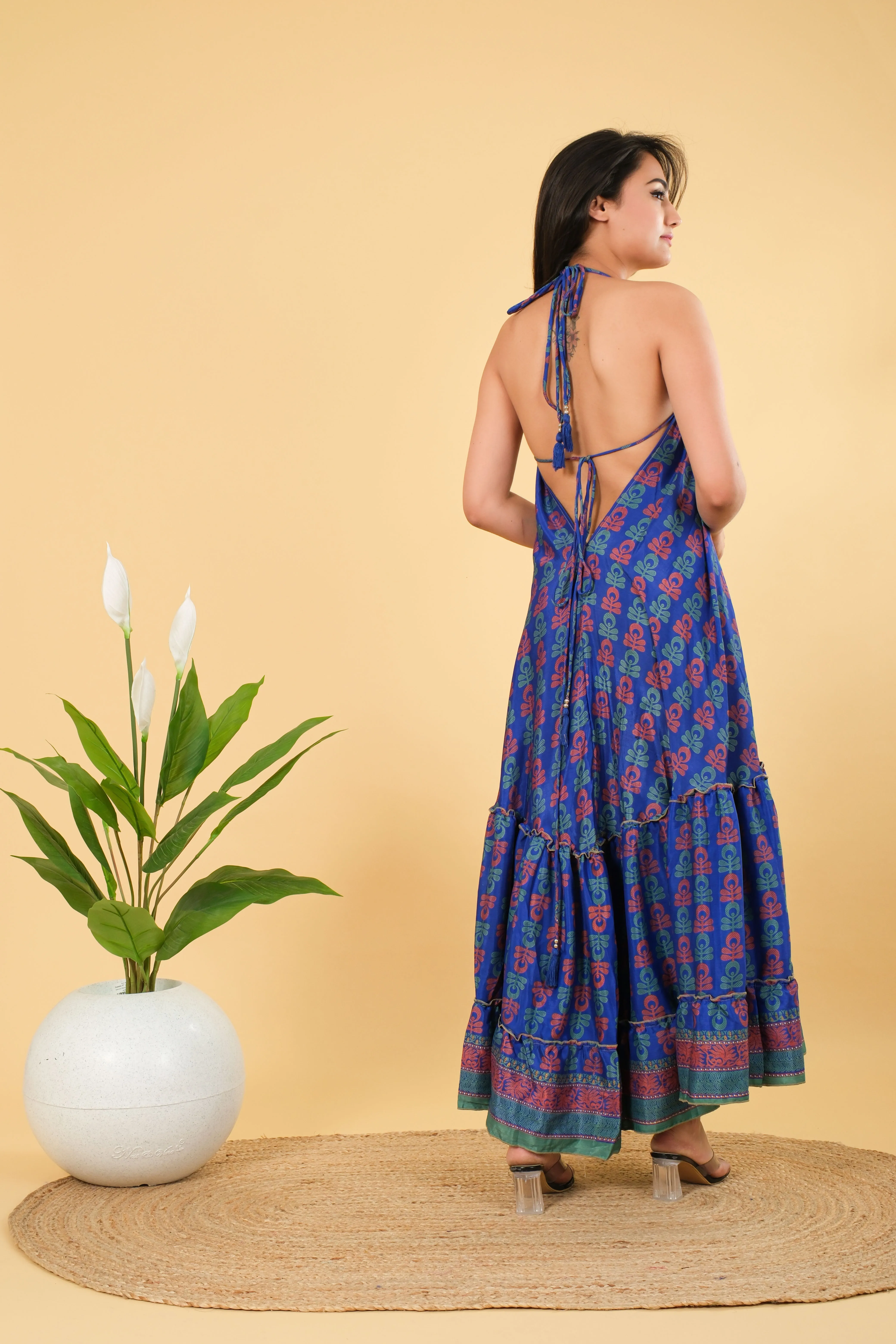 Elegant Indian Women's Maxi Dress
