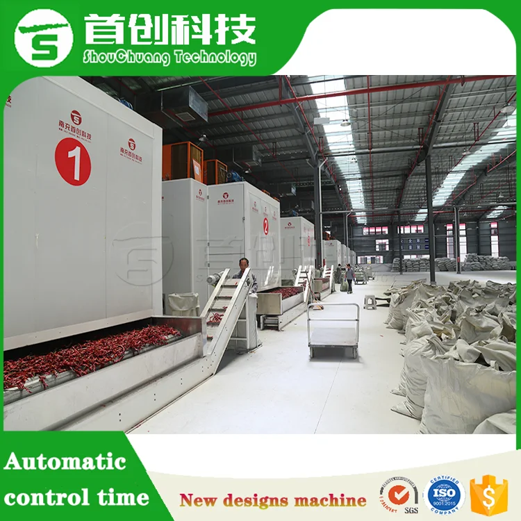 Automatic Stainless Steel Sea Vegetable Mesh Belt Dryer Pump High Efficiency Low Consumption Food Processing Seaweed Drying
