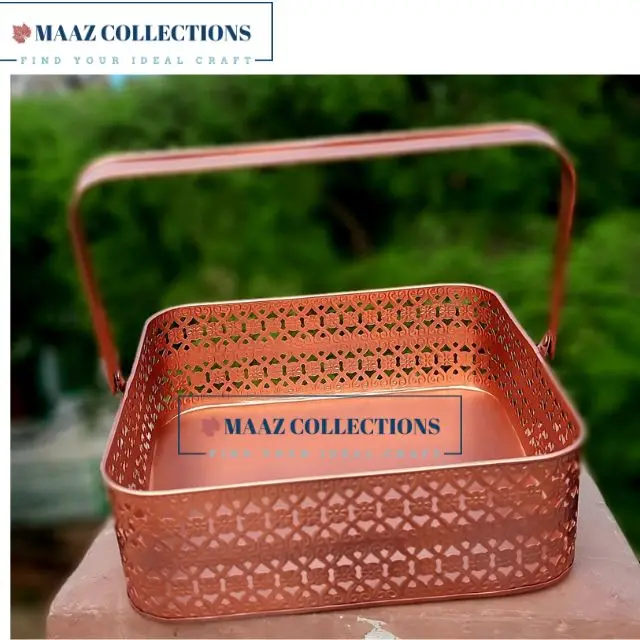 Декоративная ручная Праздничная упаковка, корзина для подарков на золотой свадьбу, производство в Индии, Прямая поставка с завода