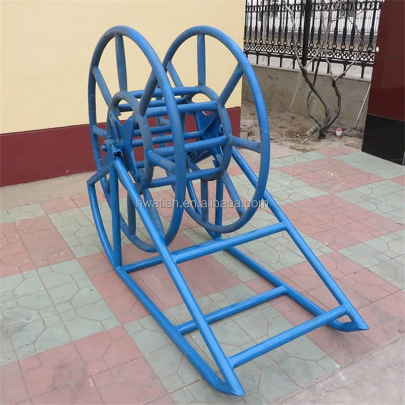 Mechanical Wire Rope Reel Stand Cable Drum Pay-off for Rope