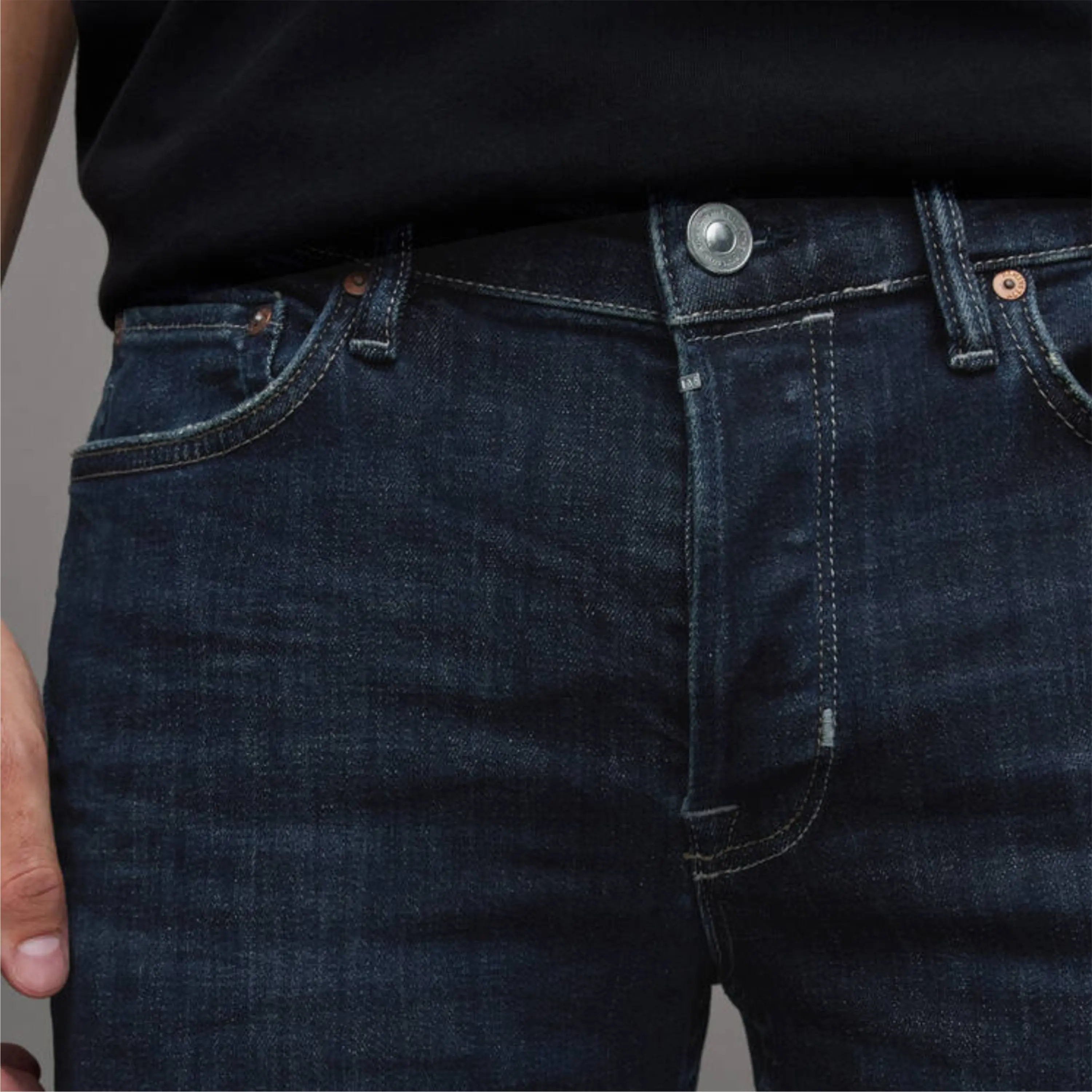 Big Size Jeans Men Spring and Fall New Plus Fat Plus Fat Pants Loose Straight Leg Fat Casual Pants With Everything