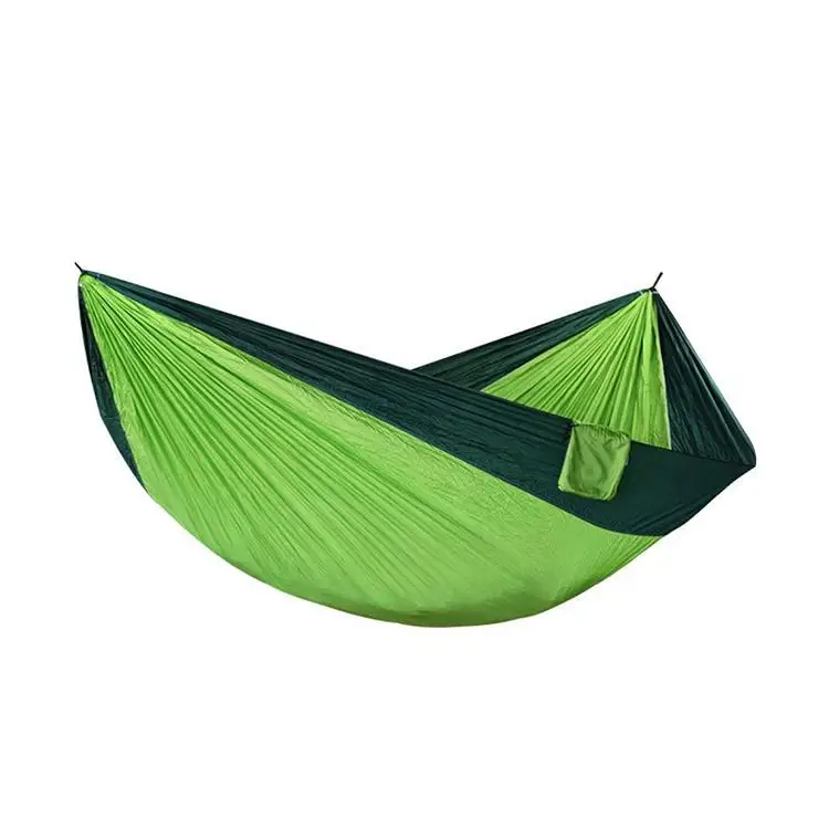 Оптовая продажа 250*120 см 250*210 210 т нейлоновый материал под заказ ультралегкий модный уличный гамак Ripstop с двойным парашютом