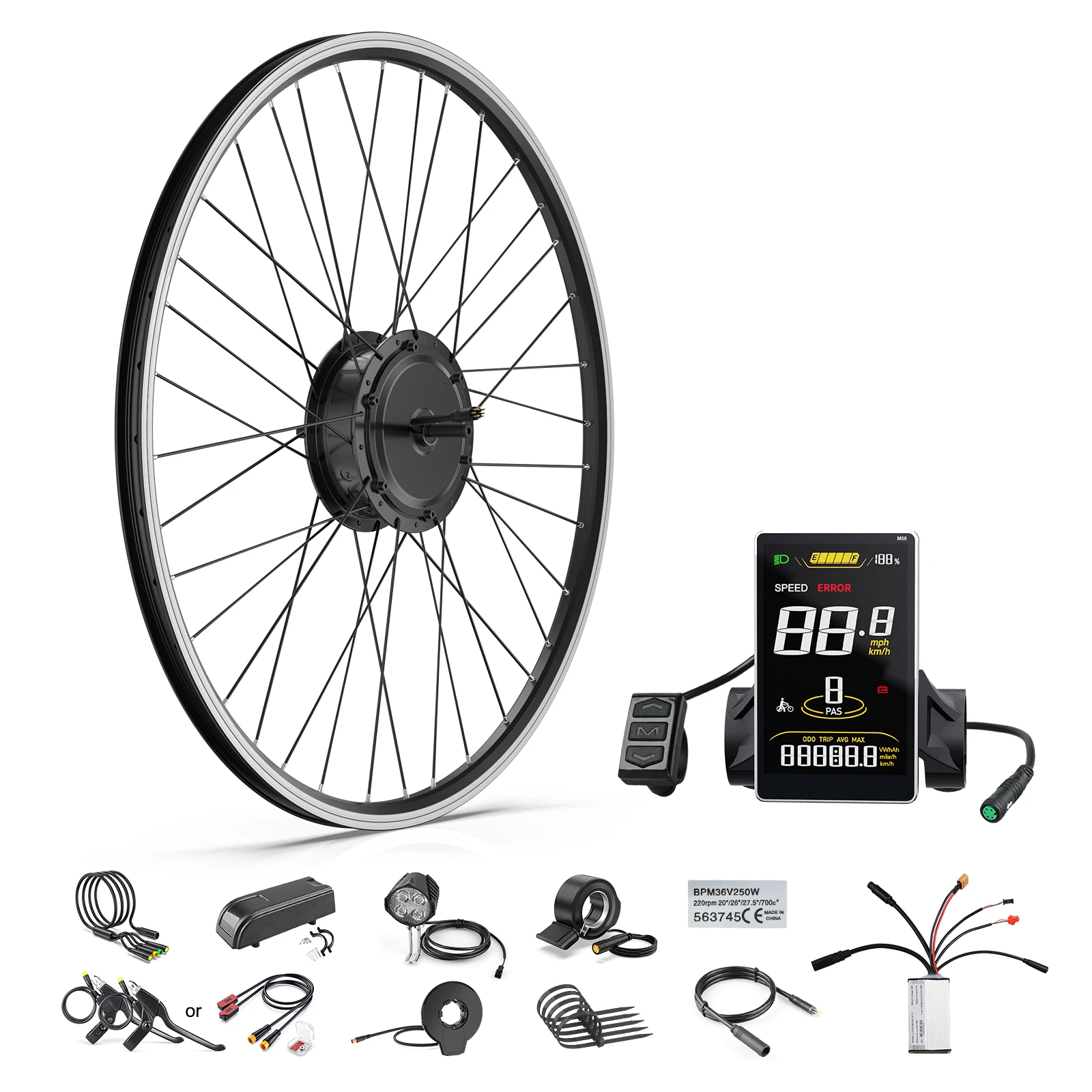 Bafang Ebike Conversion Kit - 48V 500W Front Hub Motor Bafang Ebike Conversion Kit - 48V 500W Front Hub Motor