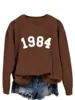 Brown sweatshirt (white font)