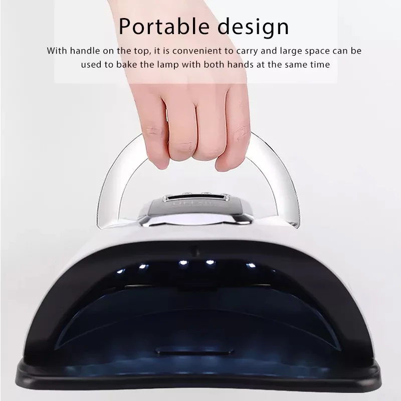 66LEDs Powerful UV LED Lamp for Nails 280W Nail Dryer for Curing With Motion Sensing Nail Salon Equipment