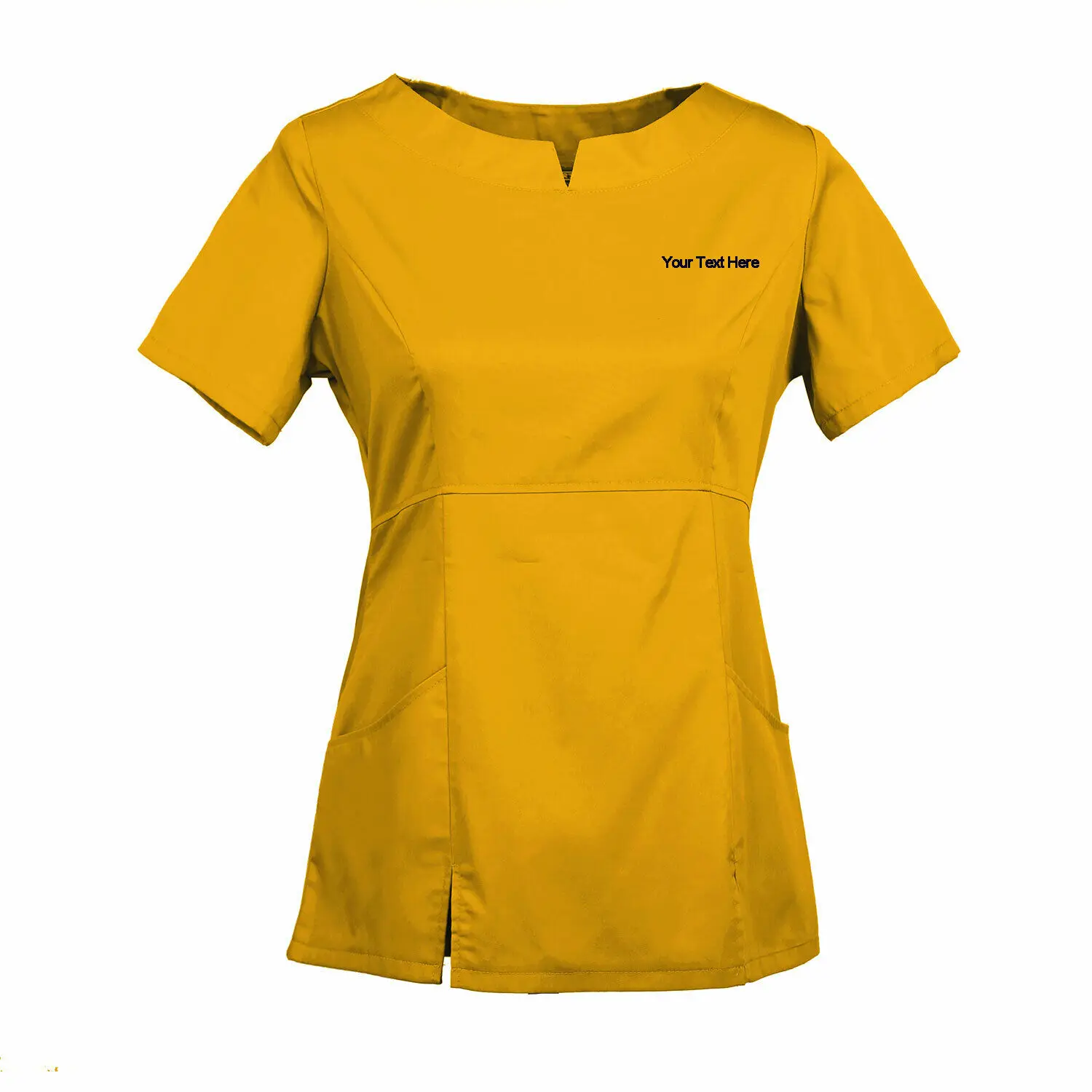 Women's Embroidered Scrub Set Medical Nursing Uniform Set Top And Pants