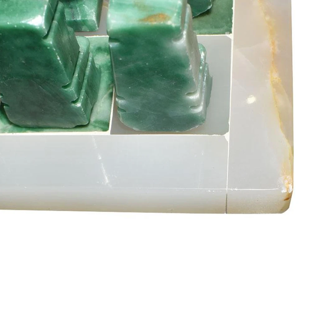 High-Quality Handcrafted Onyx Marble Chess & Backgammon Set Latest Lightweight Design for Men Ideal for Indoor Home Decoration
