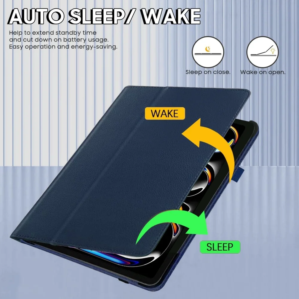 product ultra thin pu leather magic case for ipad pro 13 inch m4 2024 7th generation flip cover shock resistant laudtec-4