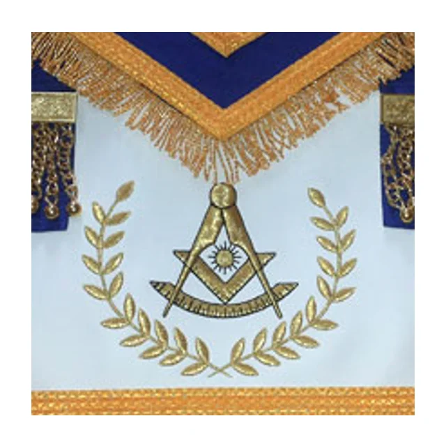 Masonic Regalia Grand Master Grand Rank Freemason Apron With Gold ...