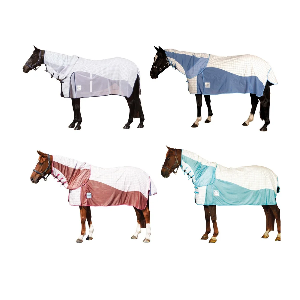 Best Fly Sheets For Horses Kool Coat Airstream Mesh Attached Neck Combo ...