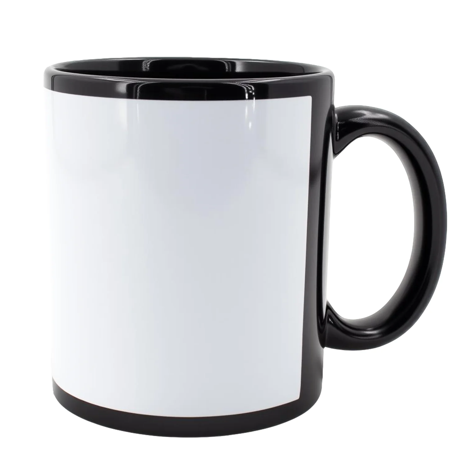 EffiPrint Custom Black Modern Eco-Friendly Ceramic Sublimation Coffee Mug-Dishwasher & Microwave Safe_voghion.com