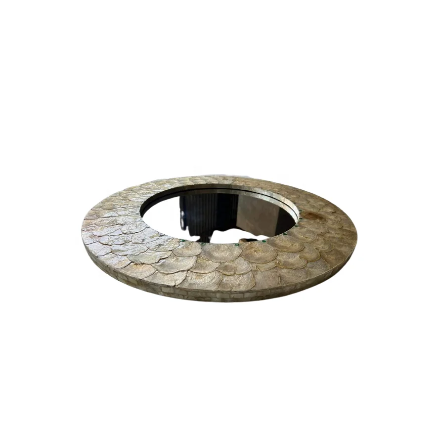 Handmade Modern Round Rattan Mirror with Cane Webbing Design Custom Size Wall Mirror Bathroom Hotel Home Restaurant Decoration