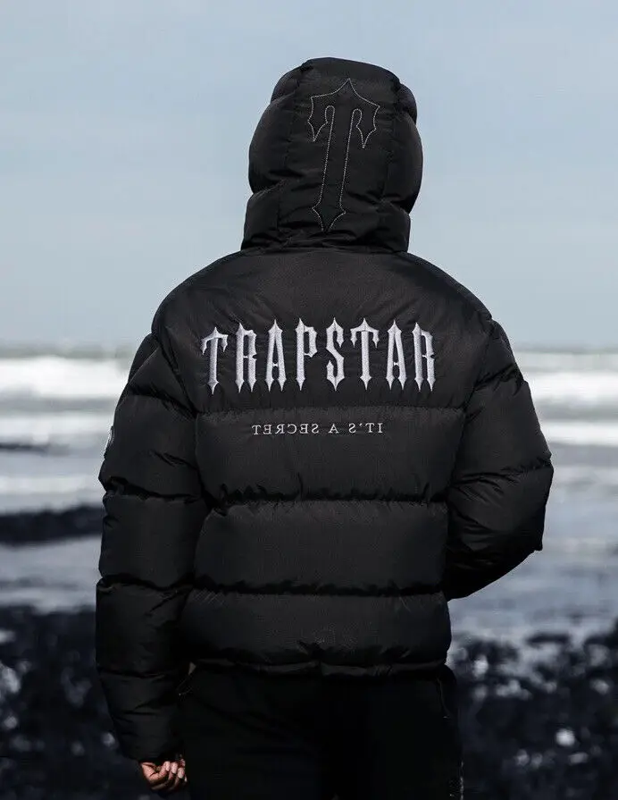 Trapstar Decoded Hooded Puffer Jacket Irongate Detachable Hood Puffer