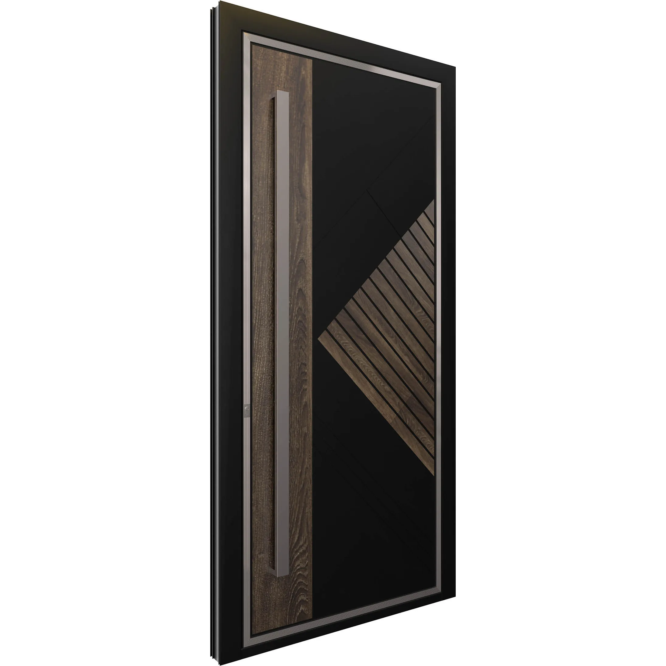 Elegant and Durable Compact-Coated Aluminum Composite Panel Doors Customizable Designs
