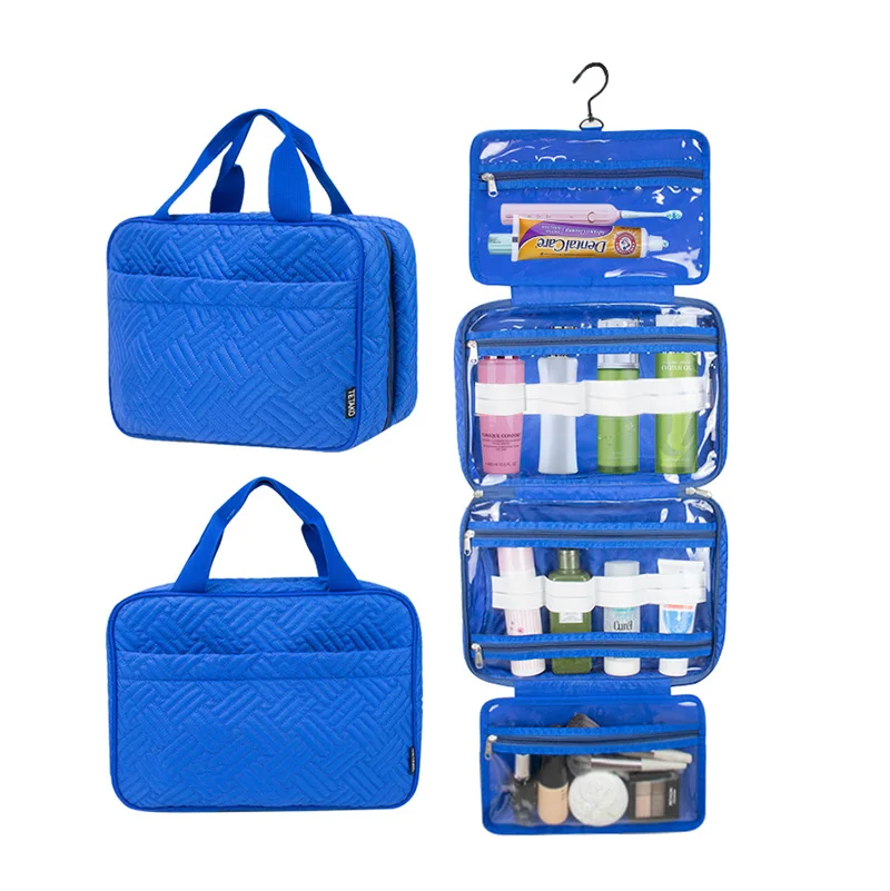 Womens Designer Waterproof Bathroom Makeup Cosmetic Bag Travel Wash Toiletry Organizer With Hanging Hook