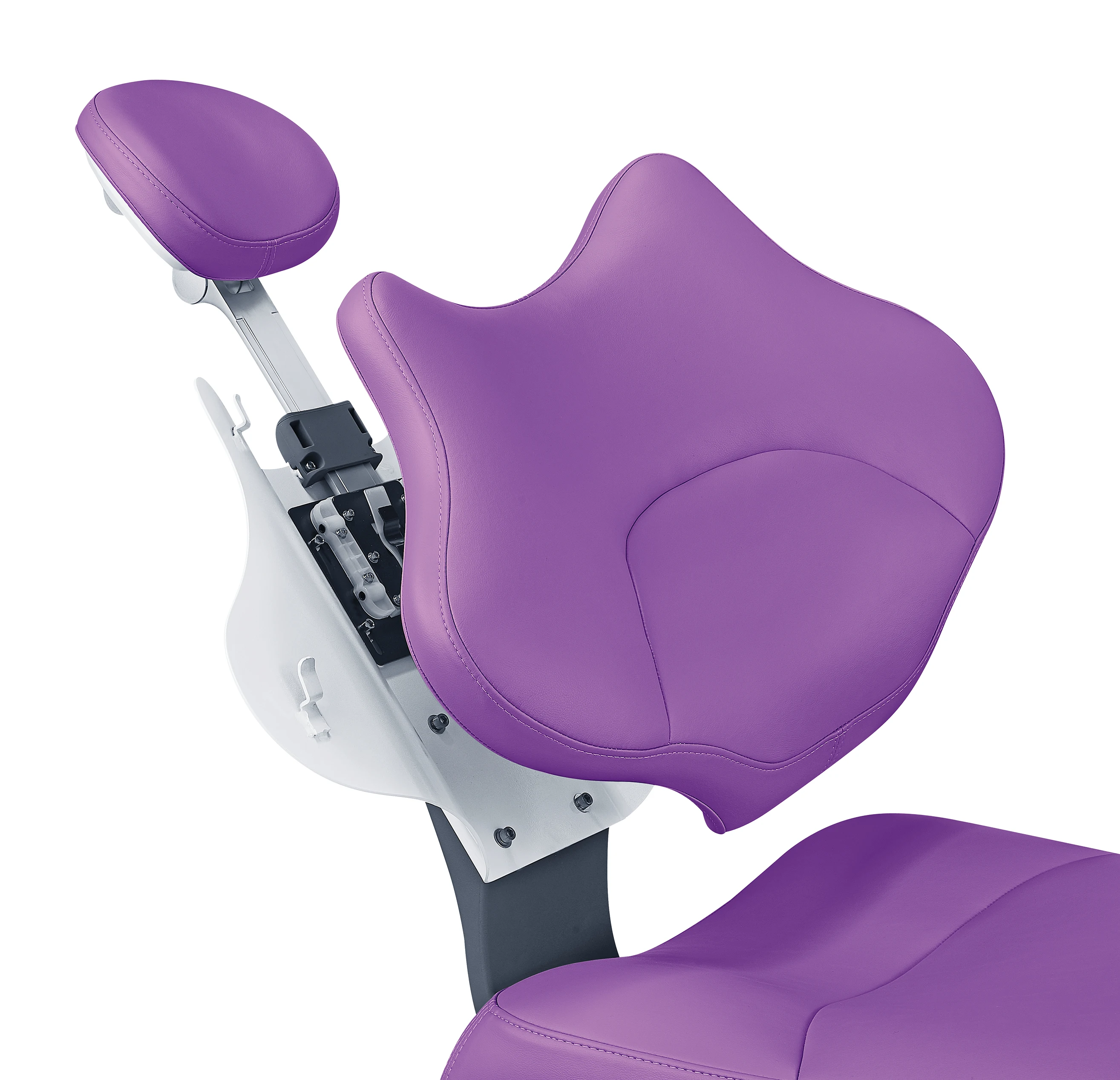 CE/ISO/US Certified Dental Chair with Metal Butterfly-Shape Backrest & Micro Fiber Leather Cushion