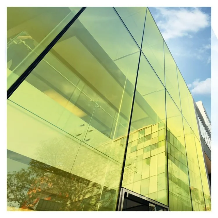 Sunphtec Professional Color Window Glass Gradient Transparent Decorative Film for Buildings Office Glass