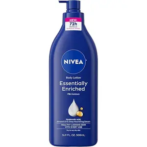 Nivea body lotion, deeply nourishes and hydrates skin for a soft, smooth feel