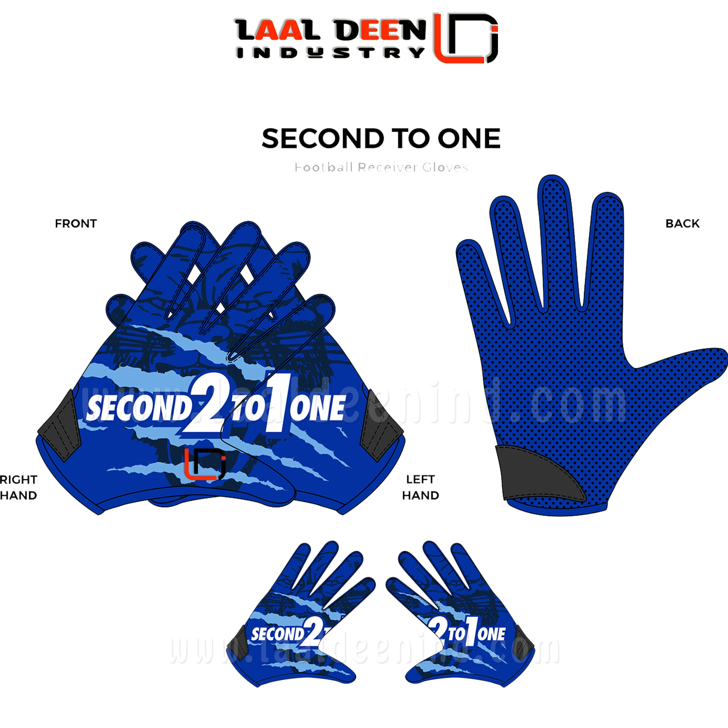 Tacky Grip Skin Tight Easy Slip On Adult Sports Goalkeeper Gloves