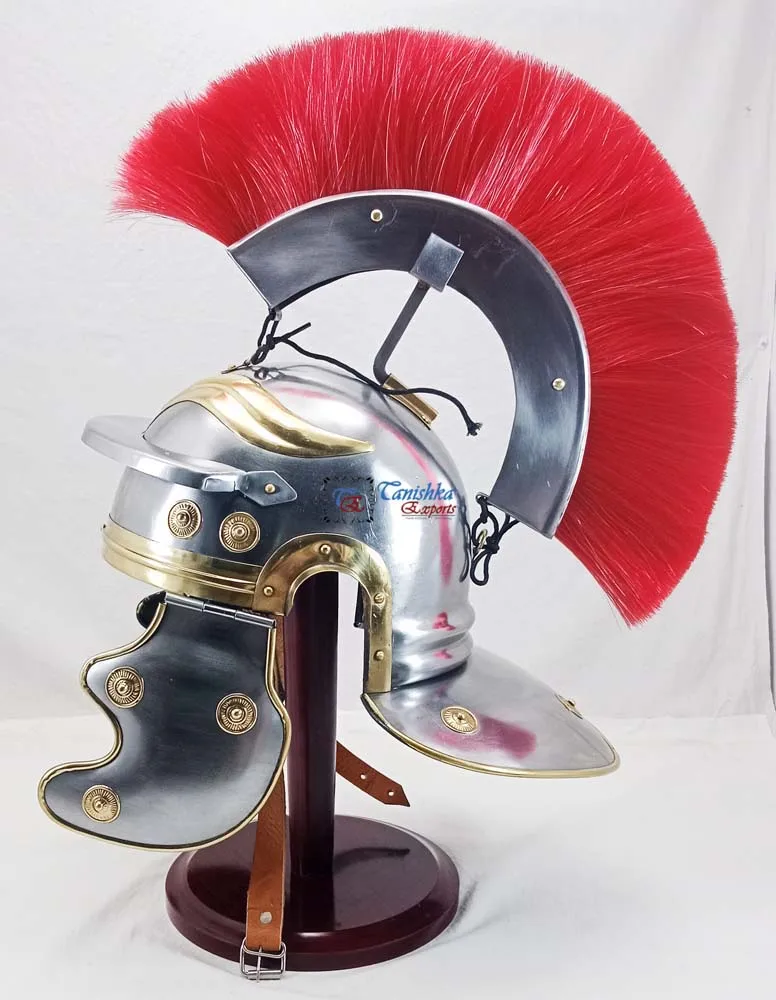 Medieval Knight Roman Centurion Armor Helmet With Red Plume New Design ...