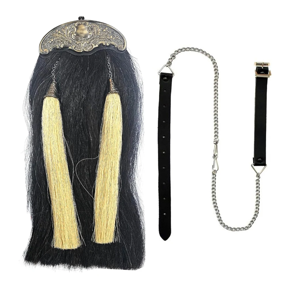 Sporran шотландская кожа Sporrans натуральная для продажи Сделано из высококачественного кожаного материала