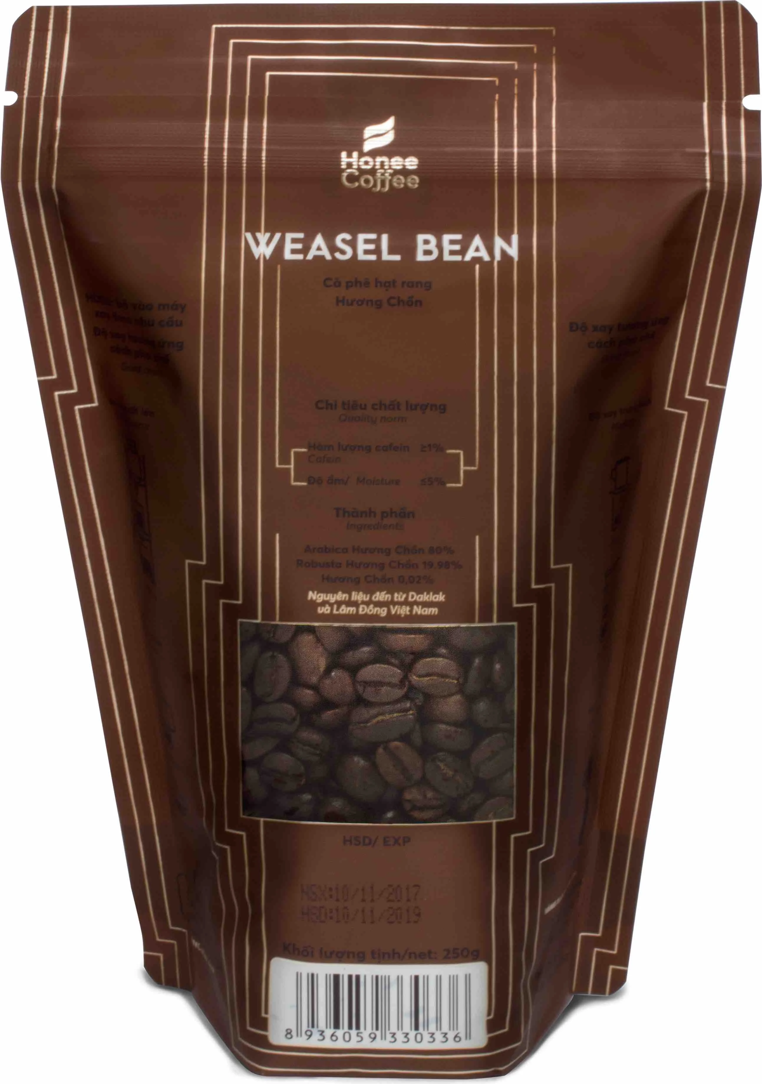 ROASTED COFFEE BEAN HUONG CHON Standard 250G Per Bag- Premium