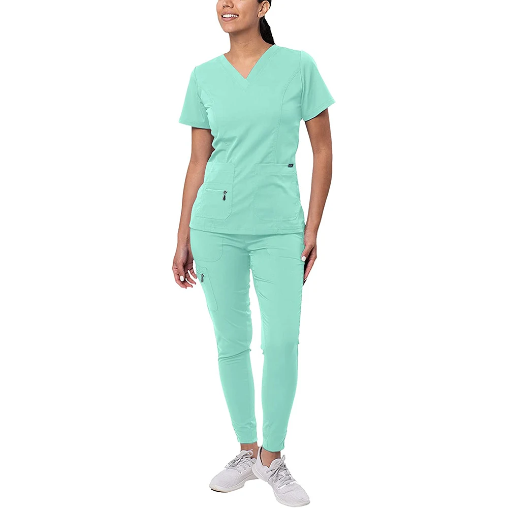 Wholesale Hospital Uniforms Medical Scrubs Nurse Short Sleeve Scrubs