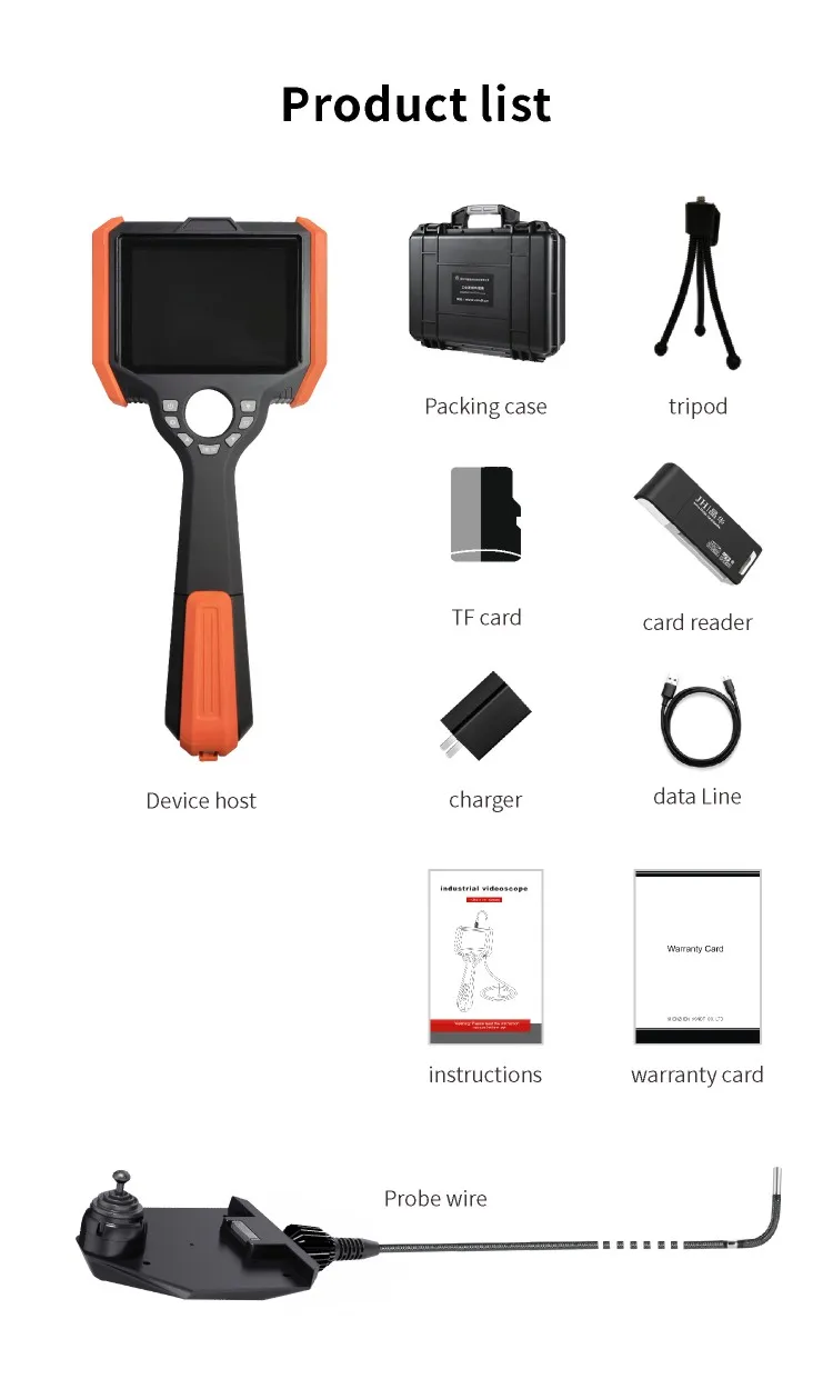 Source Горяч-продавать WS-K промышленный Инспекционная камера borescope,360  градусов видеокамера, портативный, 5-дюймовый экран бороскоп Видео  инспекции on m.alibaba.com