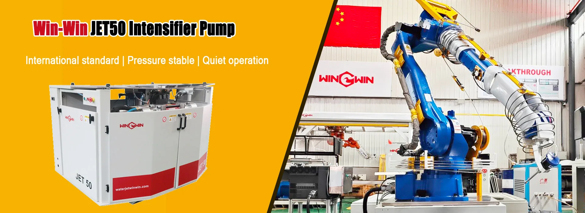 High Pressure Water Jet Pump 60000psi Ww Jet50 Water Jet Cutting