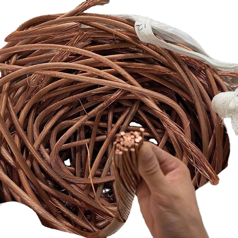 Copper Wire Scrap 99.99% Supply Industrial Metal Sell in Bulk Red Bright Copper Wire