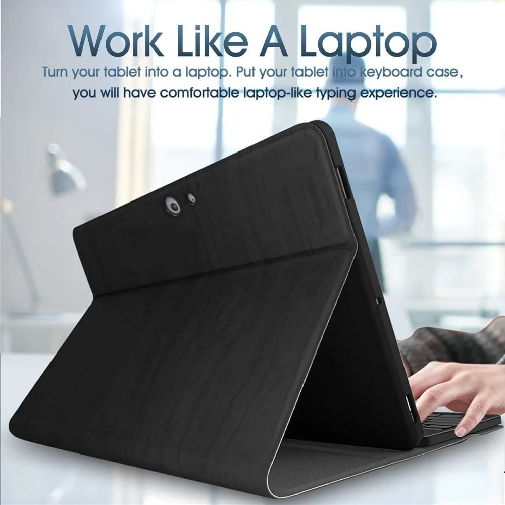 2 magnetic detachable wireless keyboard premium pu cover case laudtec-5